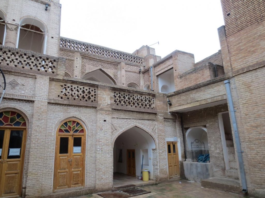 Interior of a Qajar-era home in Dezful. A family still lives in the restored home.